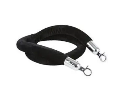 Black Stanchions Rope