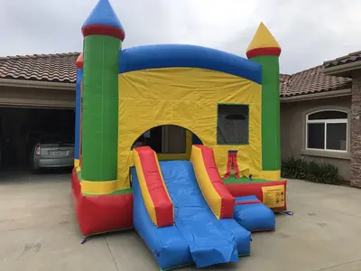 Mini Combo Bounce House with Waterslide and Pool in La Mesa