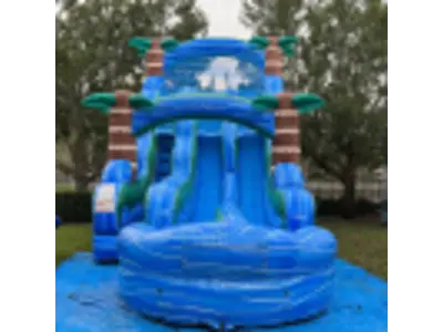 19' Tropical Double Lane Waterslide #704 in Azalea Park