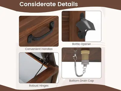 Cooler - Wood - Stained in South Palm Beach