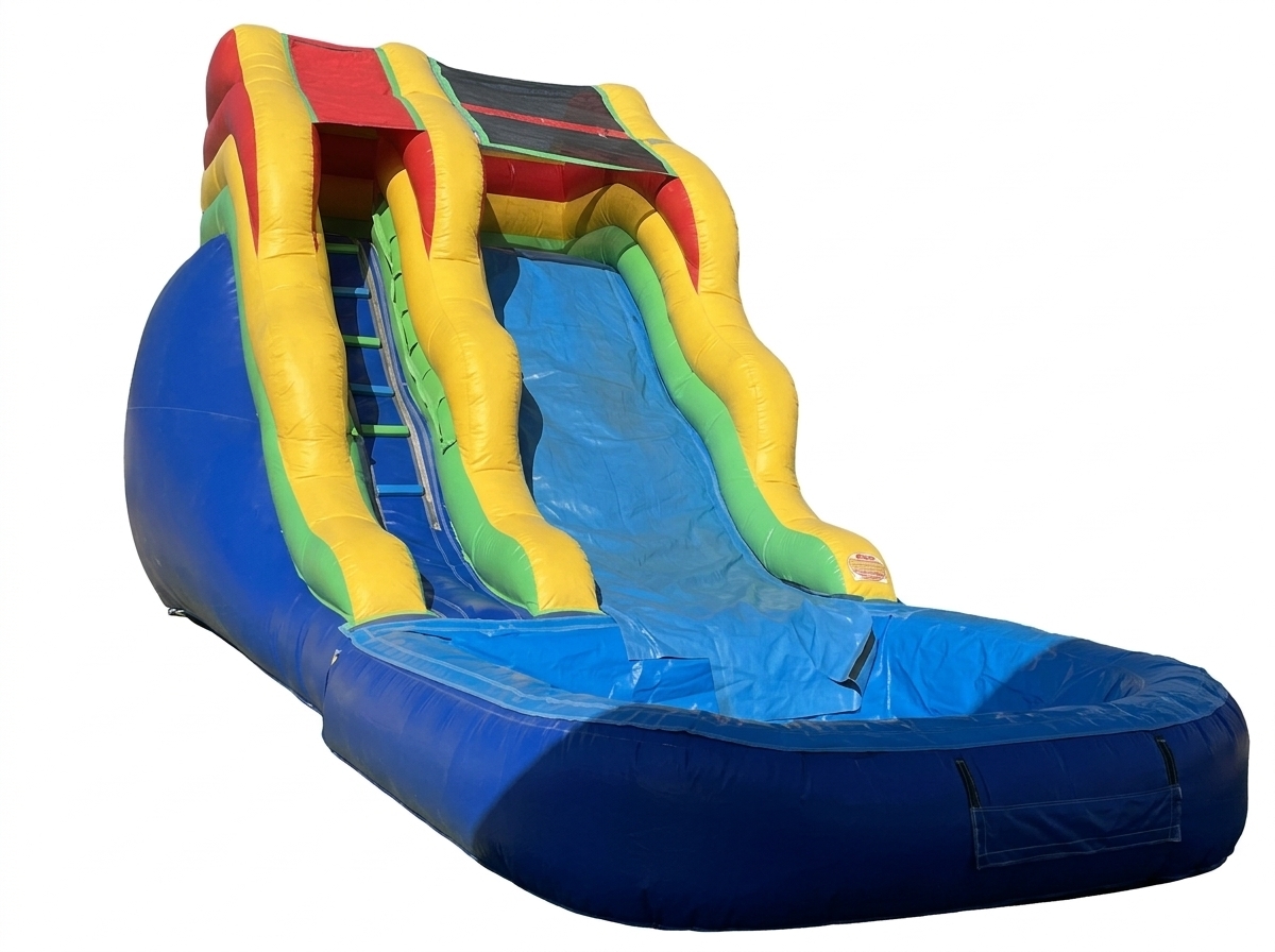 16' Multicolor Slide Inflatable Bouncer in Riverside