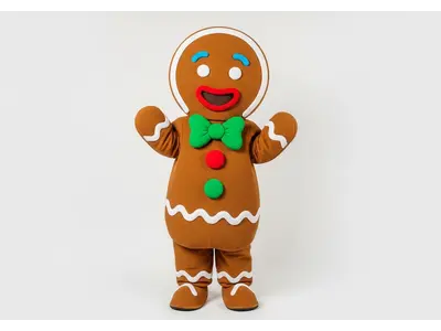 Gingerbread Man Mascot