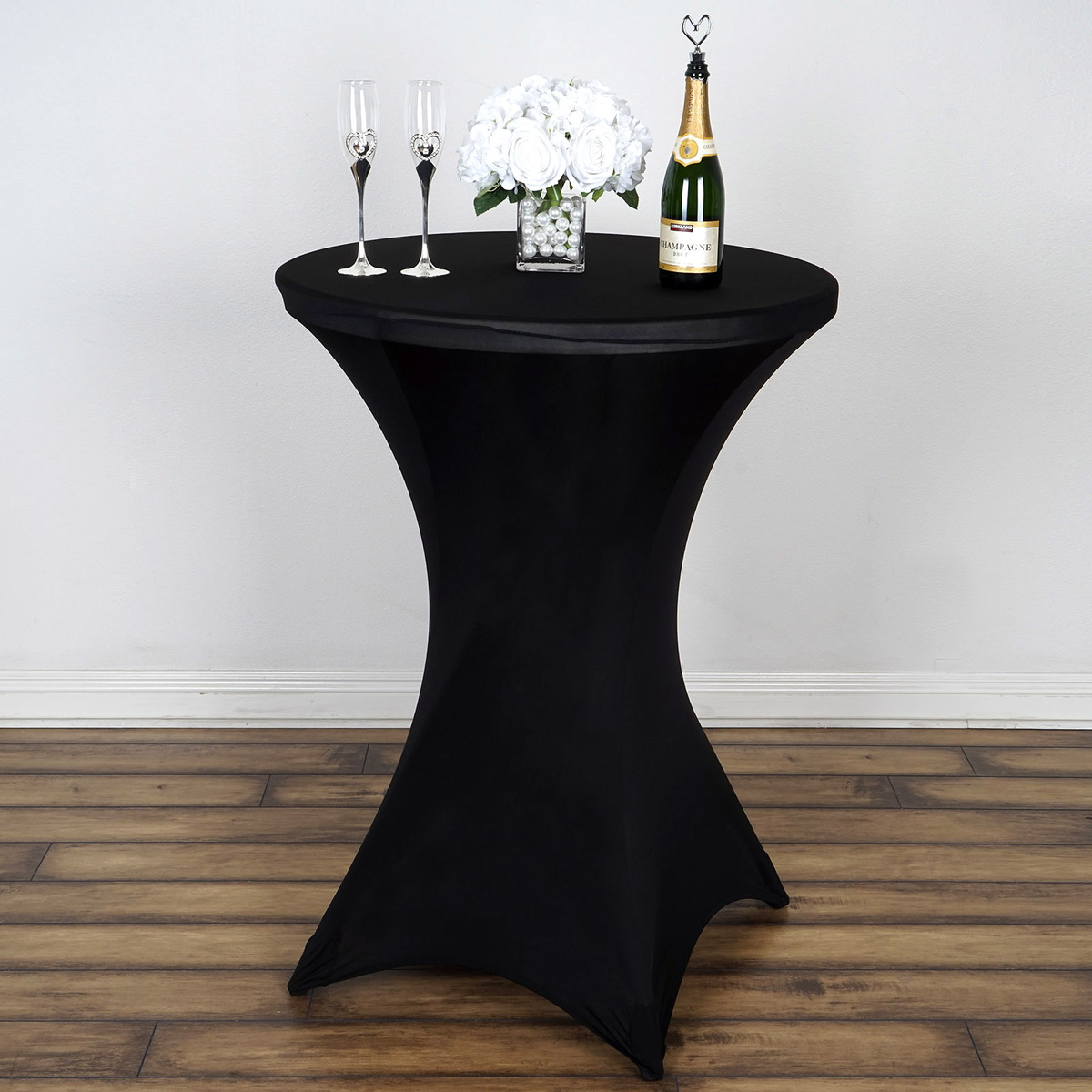 Black spandex bistro cover in Cedar Knolls