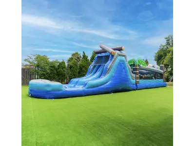 45ftWet/Dry Dual Lane Tropical Obstacle Course in NRH