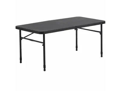 Table - Folding - Black - 40" x 20" Adjustable Height in Admirals Cove