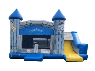 Castle Combo Bounce House with dry Slide in McDavid