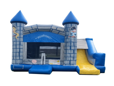 Castle Combo Bounce House with dry Slide in McDavid