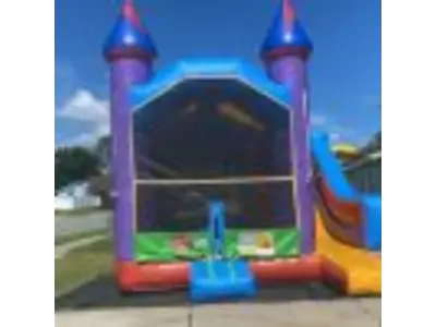 Wacky Castle With Slide #409 in meadow wood
