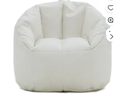 White Bean Bag Chair in Greenville