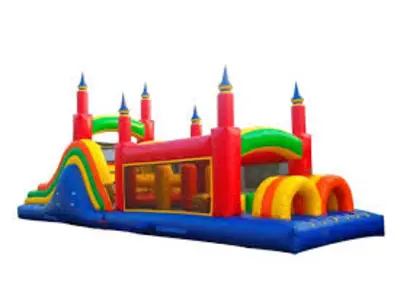 40' Mega Rainbow Obstacle Course DRY ONLY in NRH