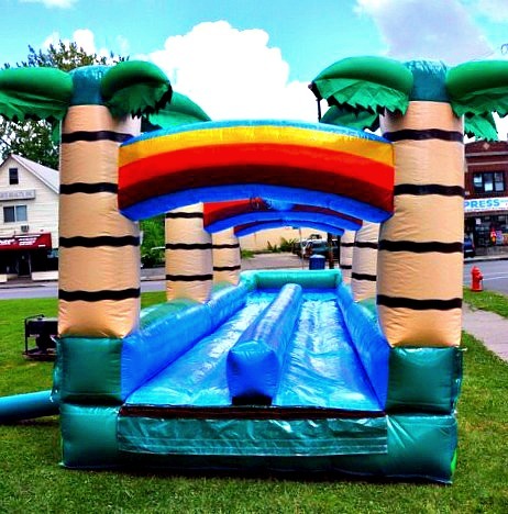 Tropical Slip-n-Slide in Media