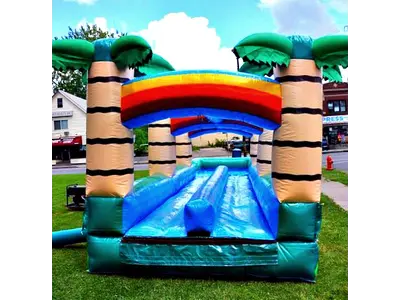 Tropical Slip-n-Slide in Media