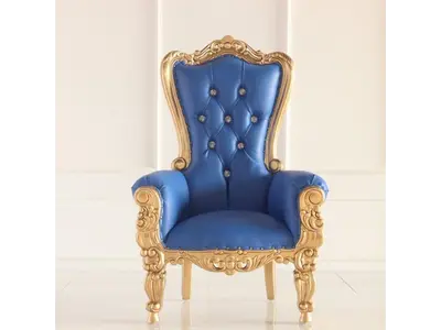 36" KID THRONE GOLD/BLUE
