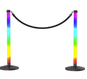 Stanchions and Tower with Lights