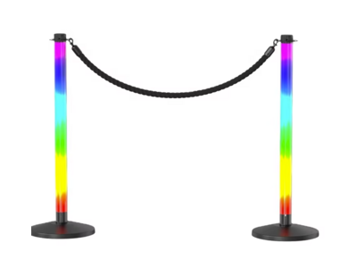 Stanchions and Tower with Lights