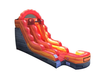 16ft Fire Marble Slide