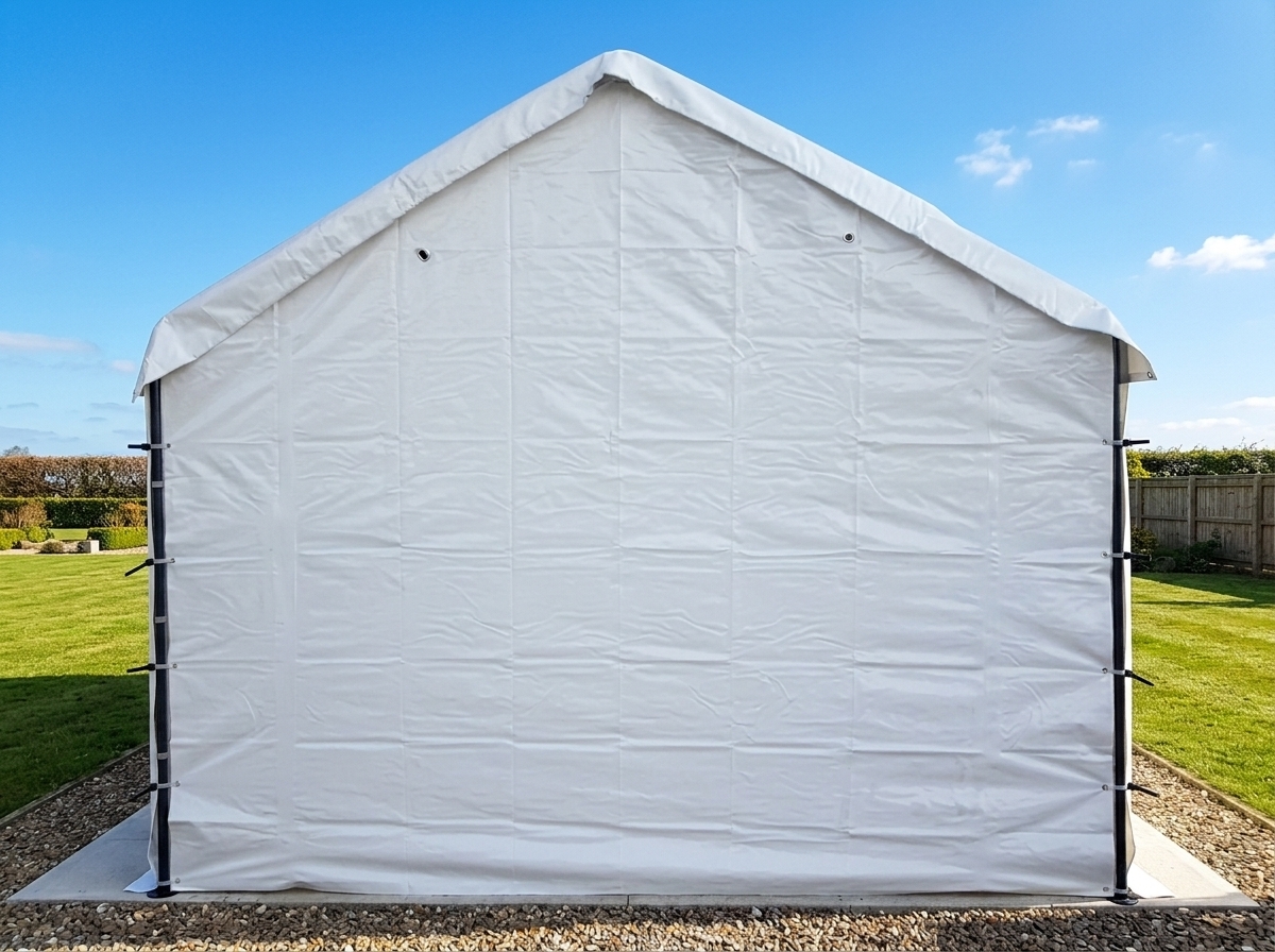 20' Canopy Triangle Back Wall in Riverside
