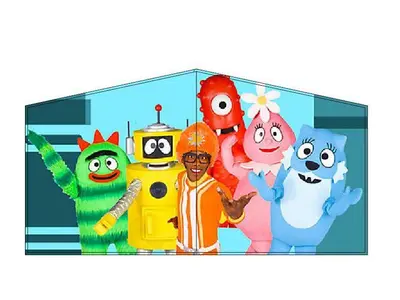 Yo Gabba Gabba banner in San Antonio