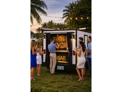 "The Pour House" Glamping 4 Tap Mobile Bar Experience in Port Saint Lucie