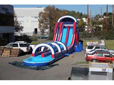 27 Ft tall Patriot water slide rental - Double lane in Phoenix