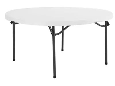 60" Round Plastic table