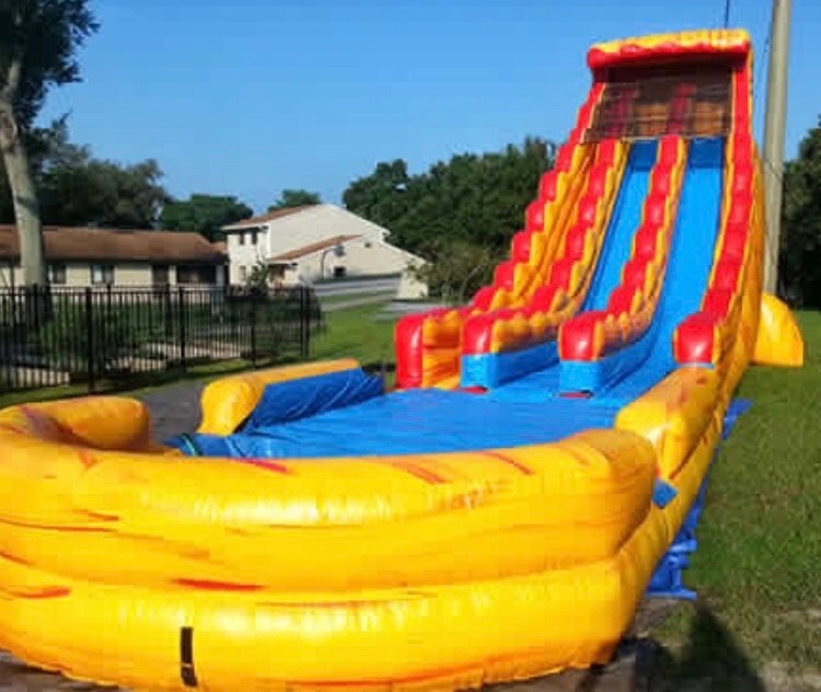 27'  Double Lane Waterslide with pool in college park