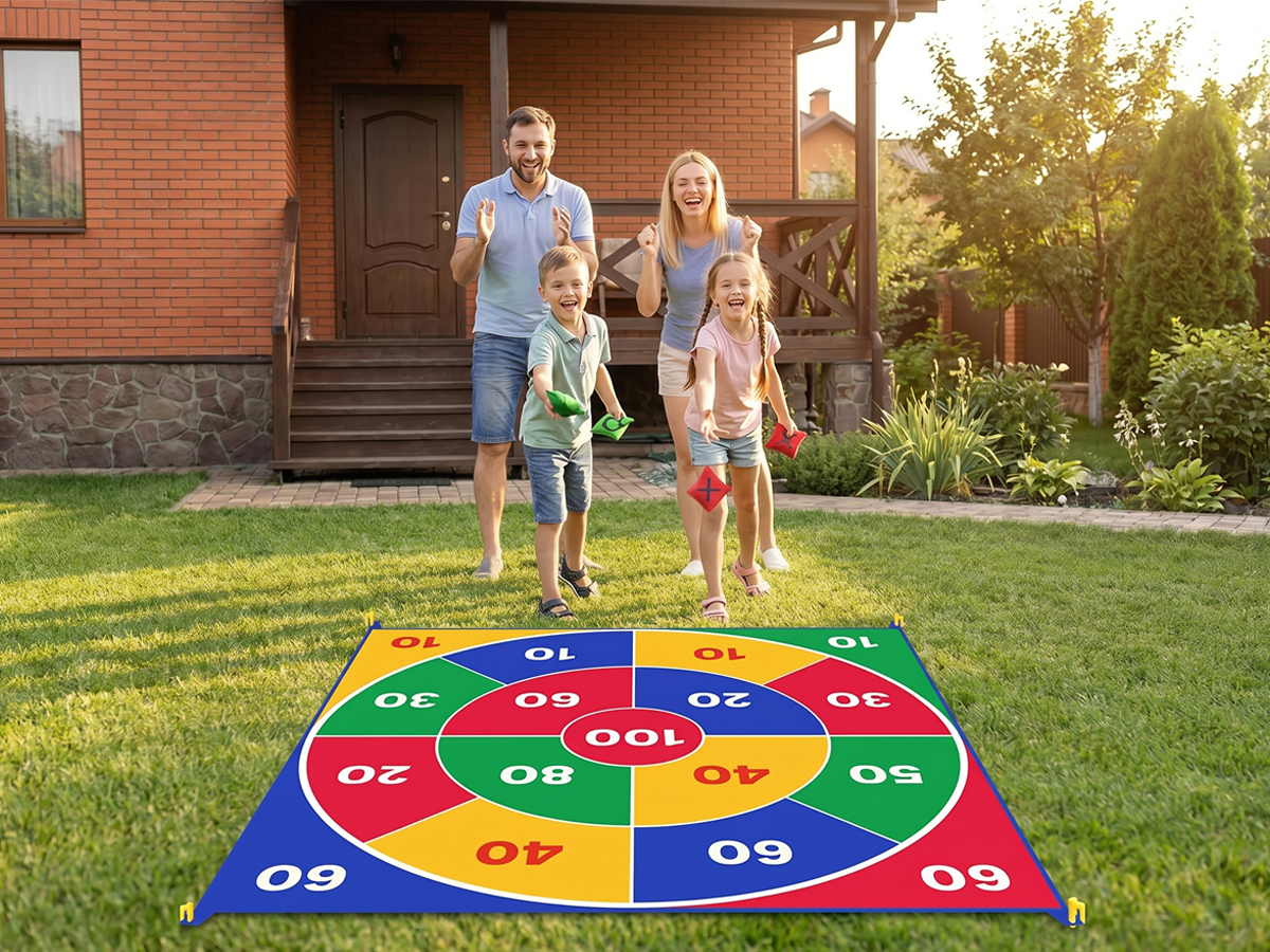 Giant Bean Bag Toss Challenge in Creola