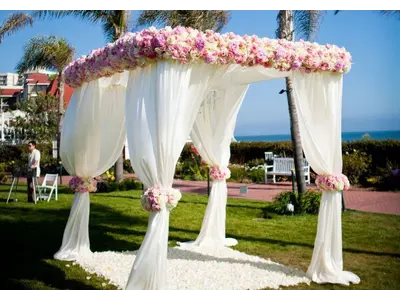 UNIQUESQUARE CANOPY OR PIPE AND DRAPE SET (8 TO 12 FOOT ADJUSTABLE