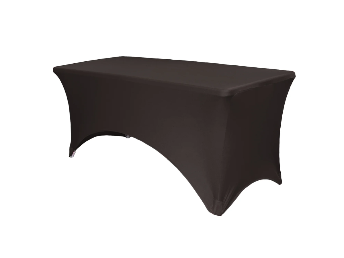 6-foot Spandex Tablecloth - Black in Alexandria