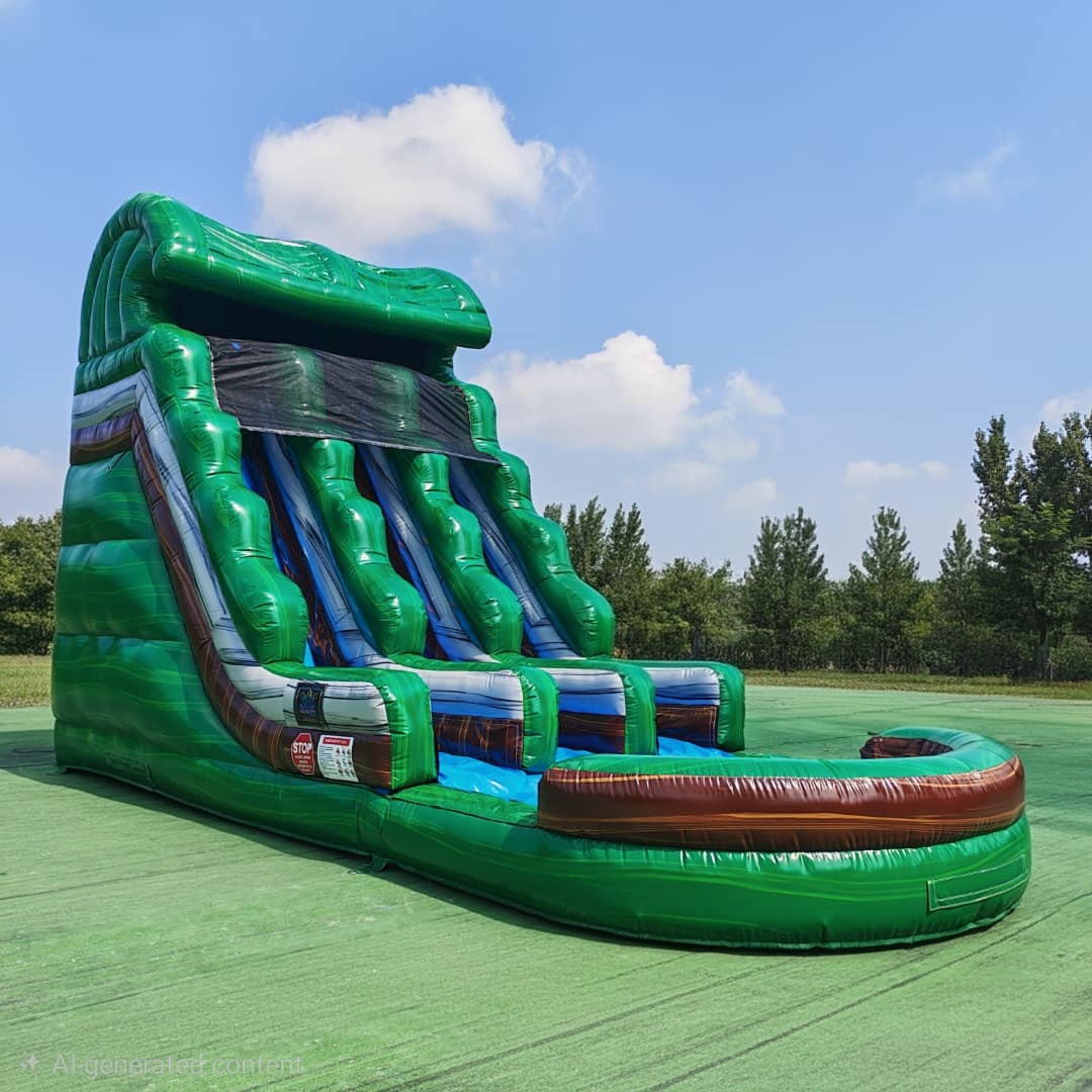 Jungle Fun Double Lane Water Slide 20ft H by 30ft L in Ocean Isle Beach