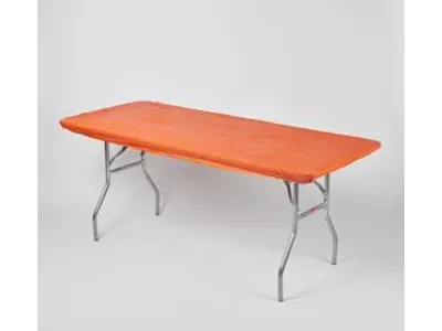 Orange Elastic Table Cover
