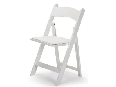 White Folding Chair - Padded in Jupiter