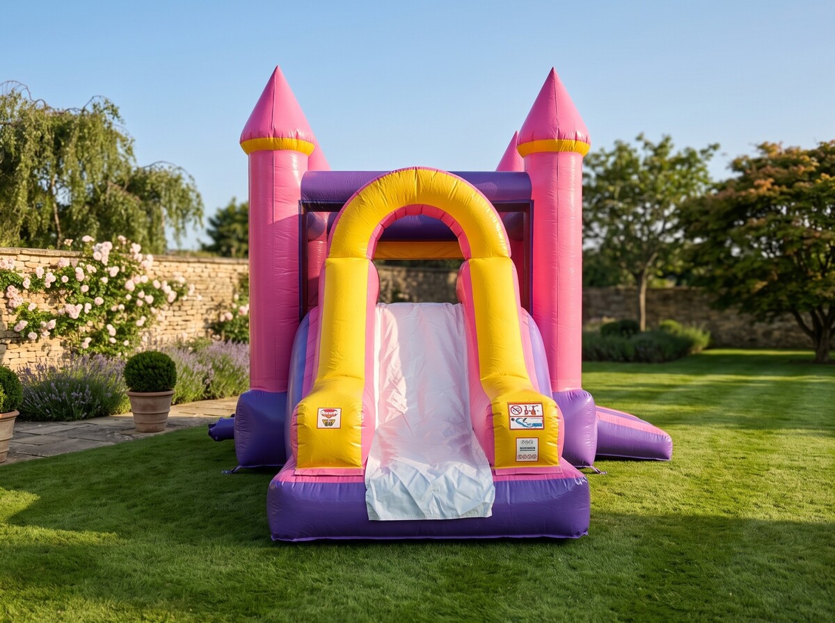 Princess Castle Dry Slide Bounce House in Vidor