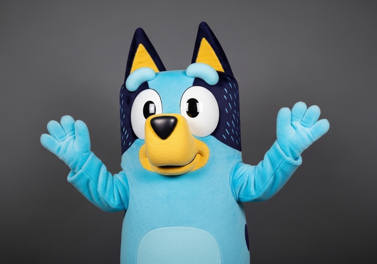 Blue Dog Mascot