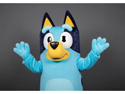 Blue Dog Mascot