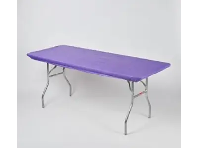 Purple Elastic Table Cover