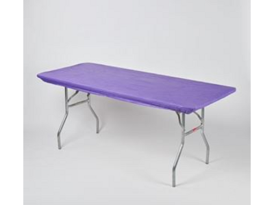 Purple Elastic Table Cover