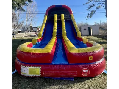18’ Double Slide Wet/Dry 200 Max Weight Per Rider in Hansen