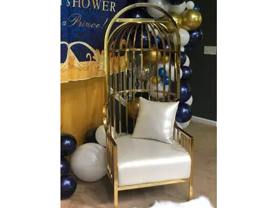 GOLD BIRDCAGE CHAIR