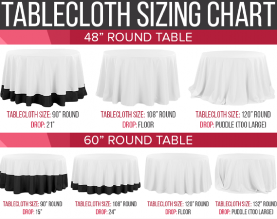 White Spandex 60 inch Round Table cover in Troy