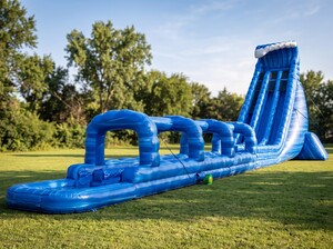 42ft Blue Tsunami Water Slide (Double Lane)