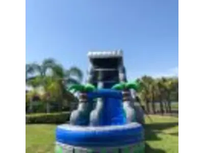 22′ Blue Tsunami Waterslide #216B in lake nona