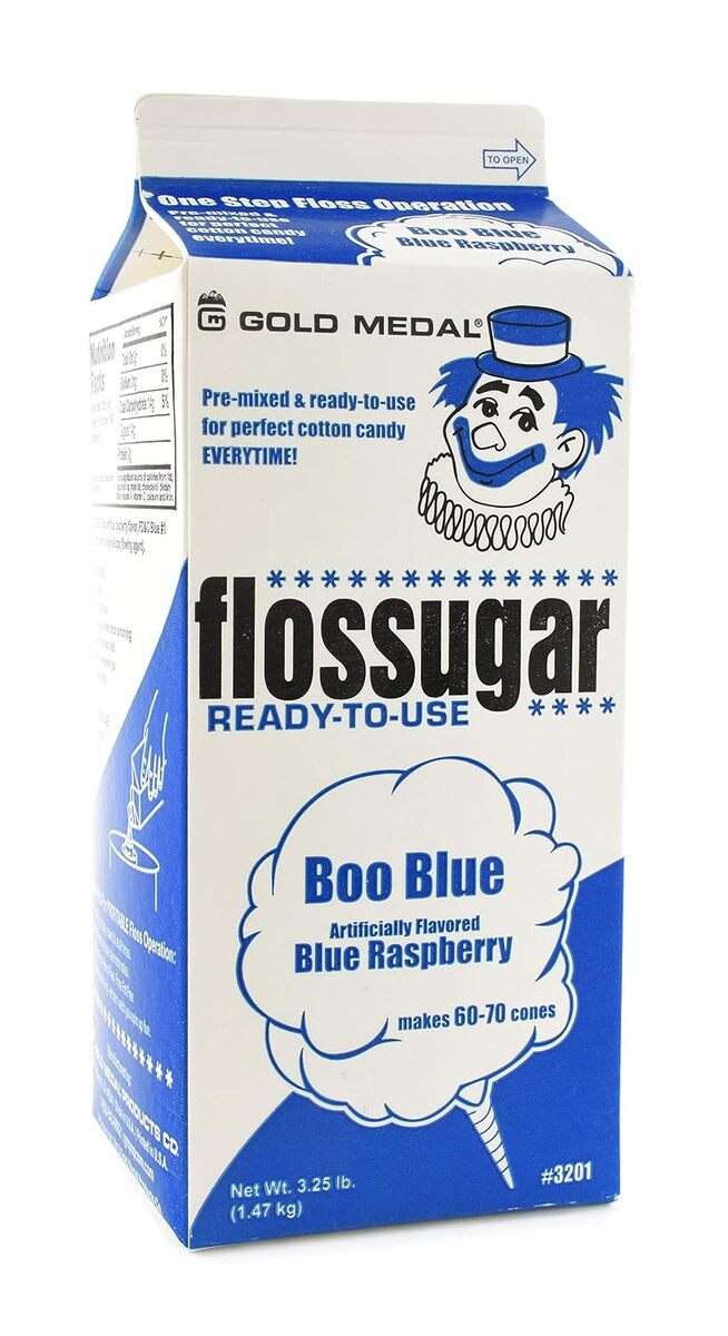 Blue Raspberry Boo Berry Flossugar (1/2 gallon) in manchester