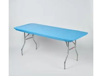 Light Blue Elastic Table Cover
