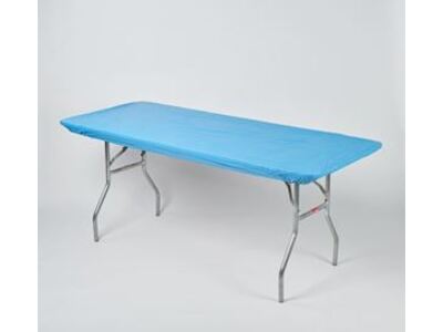 Light Blue Elastic Table Cover