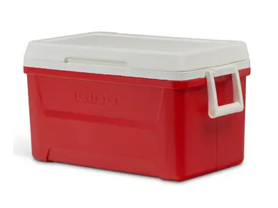 48Qt Red and White Cooler in Union Springs