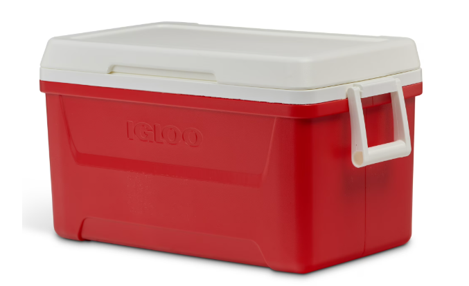 48Qt Red and White Cooler in Union Springs