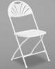 White Fan Back Chairs