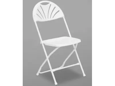 White Fan Back Chairs in Dennisville