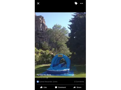 Dual Lane Slip & Slide Max weight 200 pounds per rider in Paul